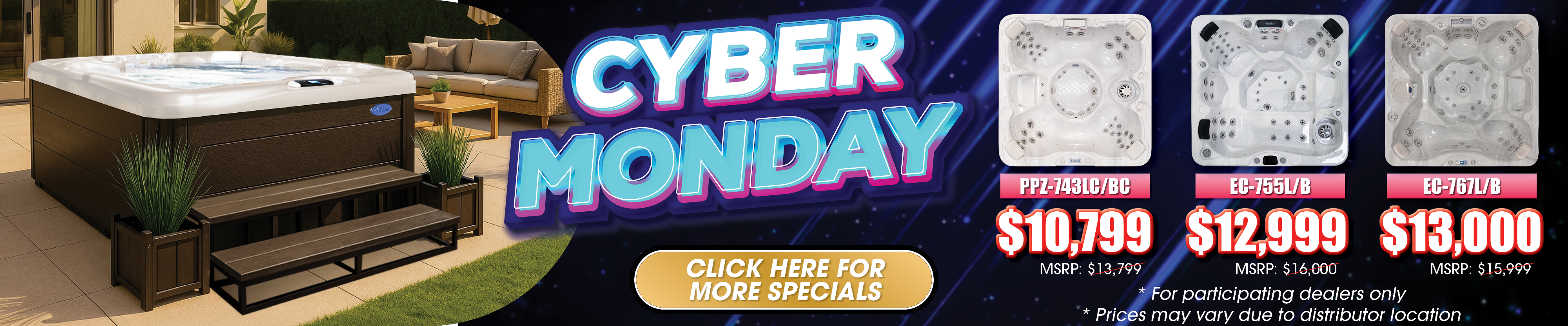 Calspas hot tub being used in a family setting - Centreville