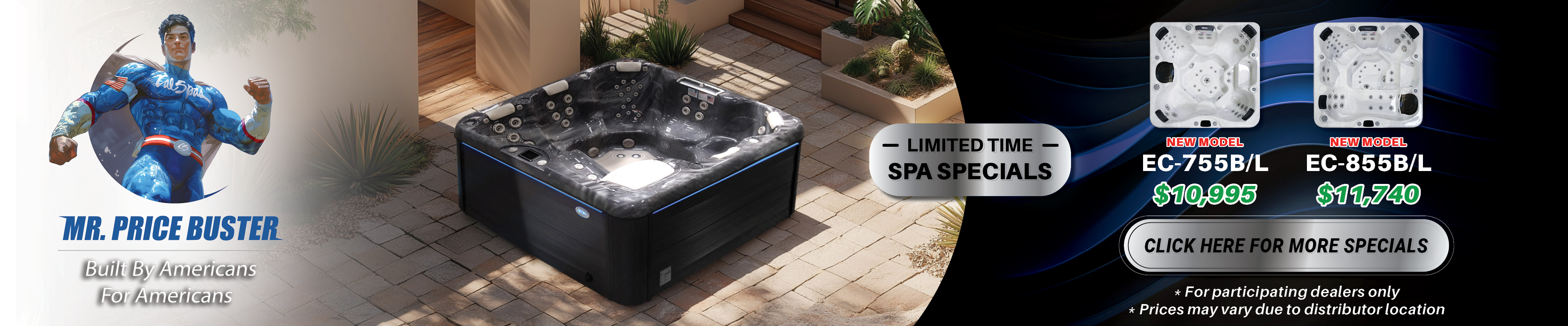 Calspas hot tub being used in a family setting - Centreville